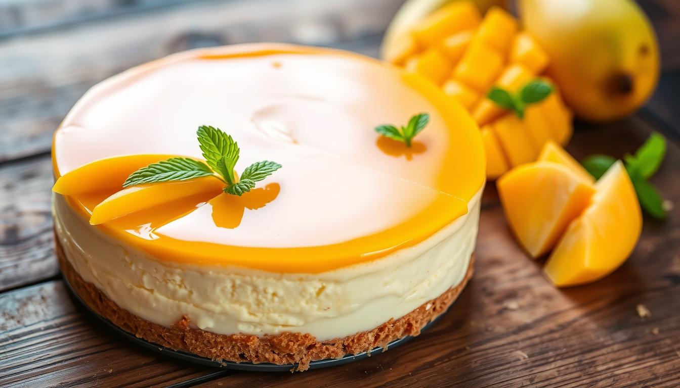 The very best mango cheesecake