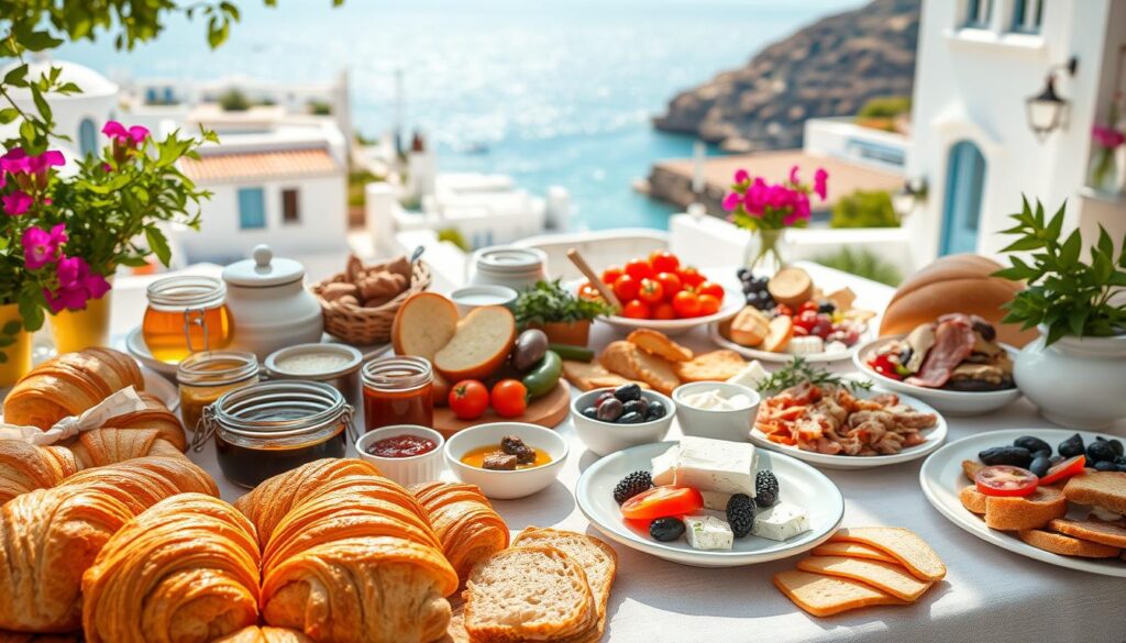 Mediterranean breakfast dishes