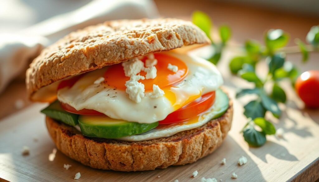 healthy breakfast sandwich