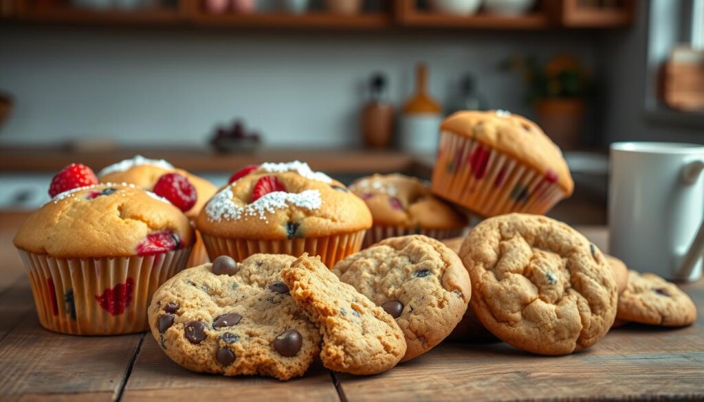 vegan muffins and cookies